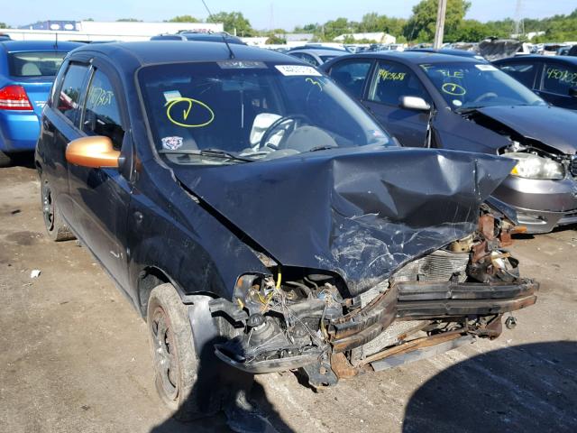 KL1TD66658B145445 - 2008 CHEVROLET AVEO BASE Սև լուսանկար 1