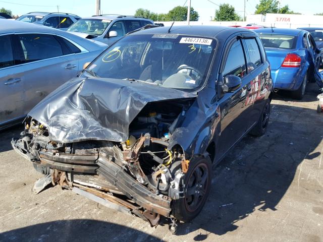 KL1TD66658B145445 - 2008 CHEVROLET AVEO BASE Սև լուսանկար 2