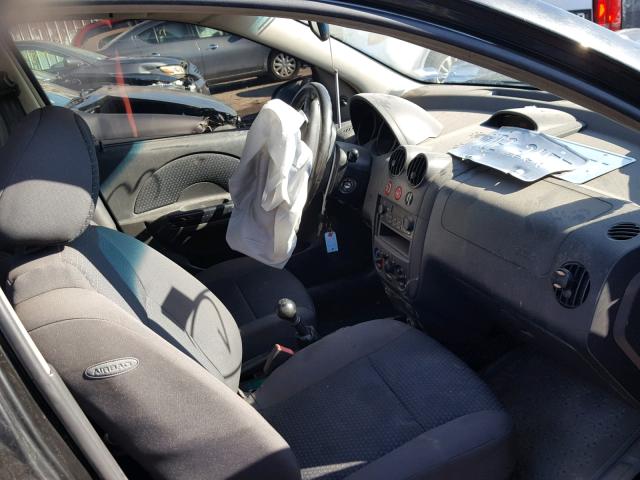 KL1TD66658B145445 - 2008 CHEVROLET AVEO BASE Սև լուսանկար 5