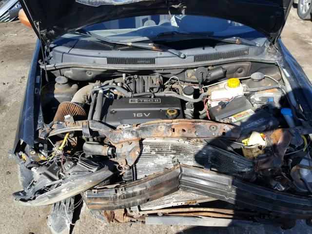 KL1TD66658B145445 - 2008 CHEVROLET AVEO BASE Սև լուսանկար 7