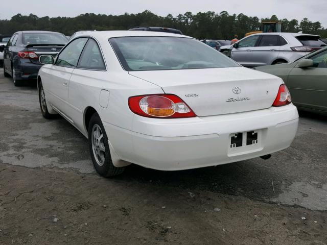 2T1CE22P23C020331 - 2003 TOYOTA CAMRY SOLA WHITE photo 3