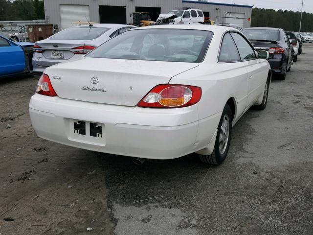 2T1CE22P23C020331 - 2003 TOYOTA CAMRY SOLA WHITE photo 4