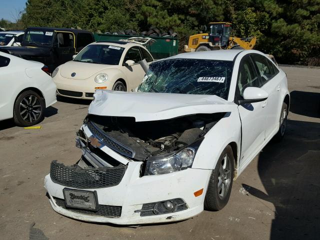 1G1PC5SB9D7182062 - 2013 CHEVROLET CRUZE LT WHITE photo 2