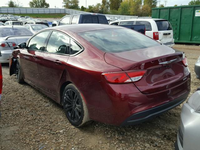 1C3CCCFB2HN509444 - 2017 CHRYSLER 200 LX MAROON photo 3