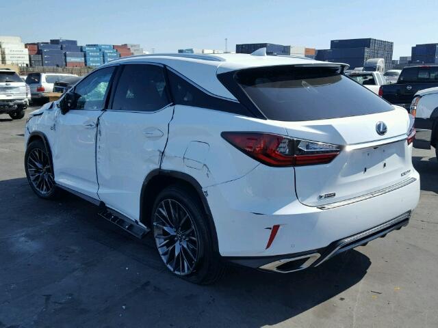 2T2BZMCA9GC036050 - 2016 LEXUS RX 350 WHITE photo 3