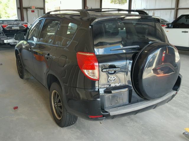 JTMZD33V376024255 - 2007 TOYOTA RAV4 BLACK photo 3