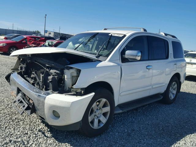 5N1AA08A54N726360 - 2004 NISSAN ARMADA SE WHITE photo 2