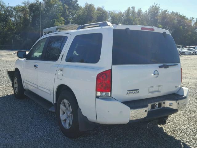 5N1AA08A54N726360 - 2004 NISSAN ARMADA SE WHITE photo 3