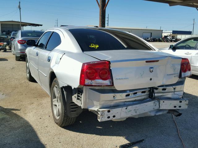 2B3CA3CV9AH188440 - 2010 DODGE CHARGER SILVER photo 3