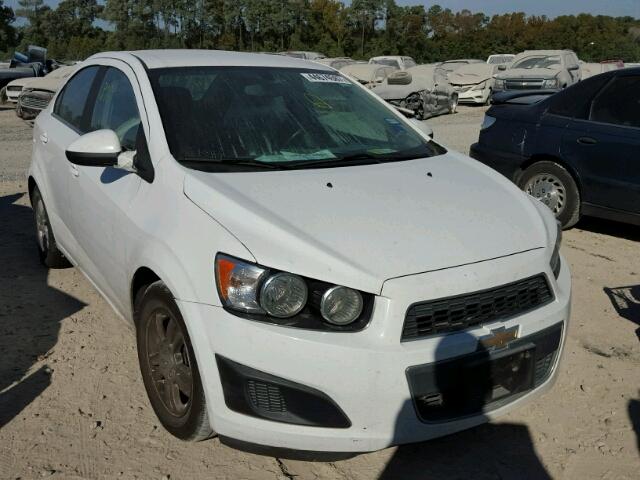 1G1JC5SH1F4100923 - 2015 CHEVROLET SONIC LT WHITE photo 1