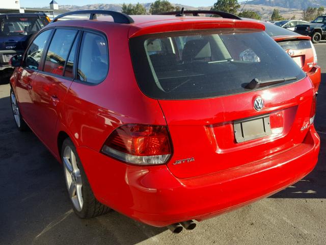 3VWKP7AJ4CM634172 - 2012 VOLKSWAGEN JETTA S 红色 照片 3