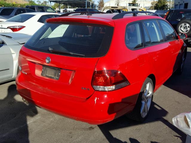 3VWKP7AJ4CM634172 - 2012 VOLKSWAGEN JETTA S 红色 照片 4