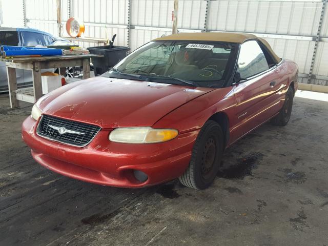 3C3EL45H4XT556574 - 1999 CHRYSLER SEBRING JX MAROON photo 2