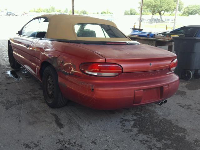 3C3EL45H4XT556574 - 1999 CHRYSLER SEBRING JX MAROON photo 3