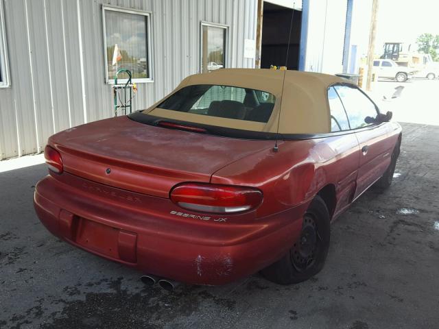 3C3EL45H4XT556574 - 1999 CHRYSLER SEBRING JX MAROON photo 4