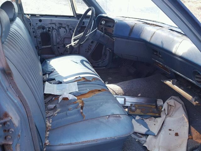 9P54Y145313 - 1969 FORD GALAXY 500 BLUE photo 5