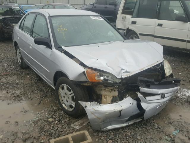 1HGES16152L010192 - 2002 HONDA CIVIC DX SILVER photo 1