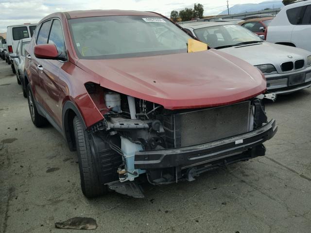 5XYZTDLB4EG194066 - 2014 HYUNDAI SANTA FE S 红色 照片 1