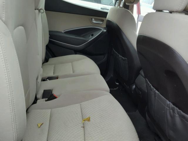 5XYZTDLB4EG194066 - 2014 HYUNDAI SANTA FE S 红色 照片 6