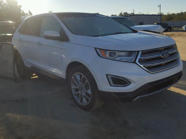 2FMTK3K84FBC05514 - 2015 FORD EDGE TITAN WHITE photo 1