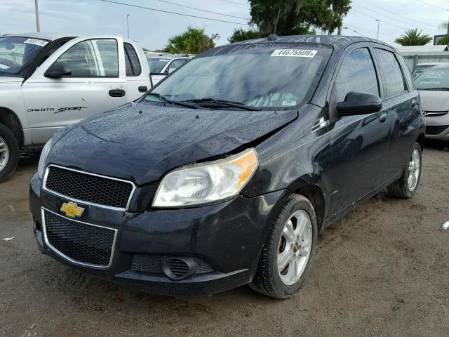 KL1TD6DE1BB213015 - 2011 CHEVROLET AVEO LS BLACK photo 2