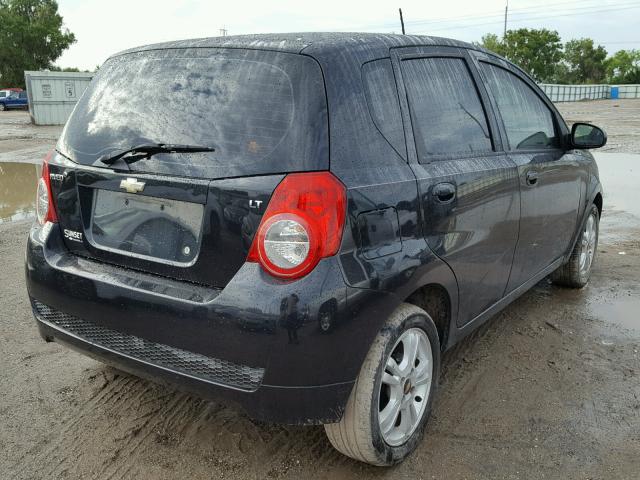 KL1TD6DE1BB213015 - 2011 CHEVROLET AVEO LS BLACK photo 4