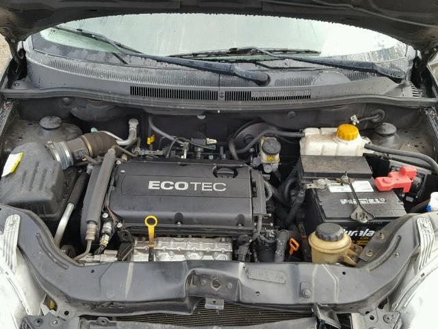 KL1TD6DE1BB213015 - 2011 CHEVROLET AVEO LS BLACK photo 7