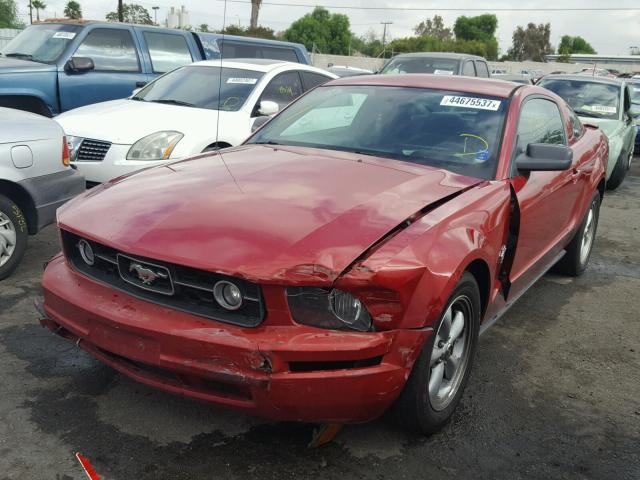 1ZVHT80N995113379 - 2009 FORD MUSTANG RED photo 2