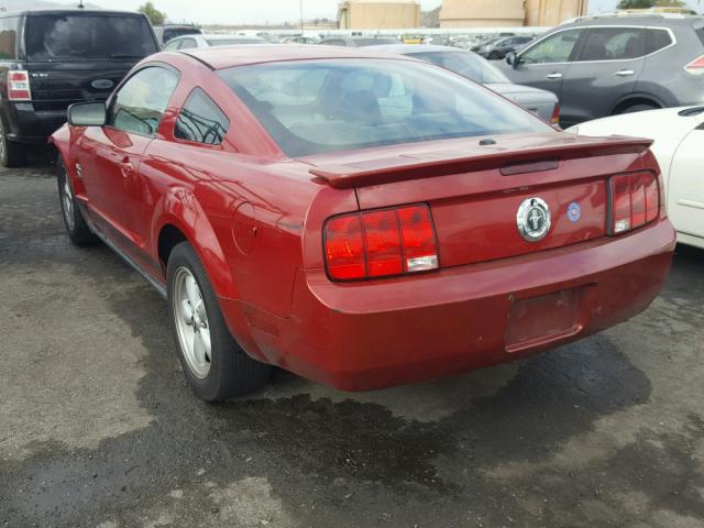 1ZVHT80N995113379 - 2009 FORD MUSTANG RED photo 3