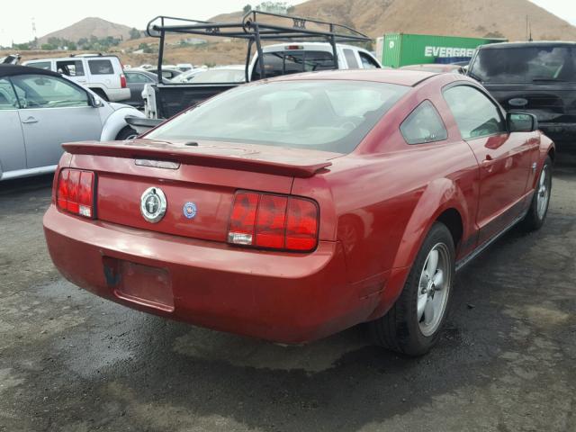 1ZVHT80N995113379 - 2009 FORD MUSTANG RED photo 4