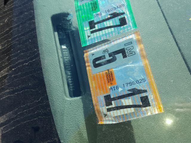 1G1ZA5E09AF286996 - 2010 CHEVROLET MALIBU LS CHARCOAL photo 10