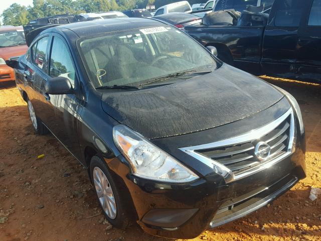 3N1CN7AP3FL915734 - 2015 NISSAN VERSA BLACK photo 1