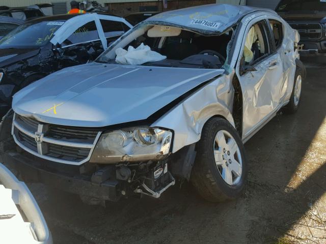 1B3CC4FB6AN129760 - 2010 DODGE AVENGER SX SILVER photo 2