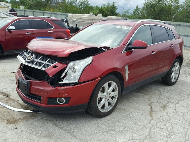 3GYFNFEY1AS592736 - 2010 CADILLAC SRX PREMIU RED photo 2