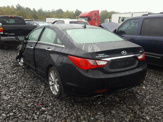 5NPEC4AB1CH416571 - 2012 HYUNDAI SONATA SE BLACK photo 3