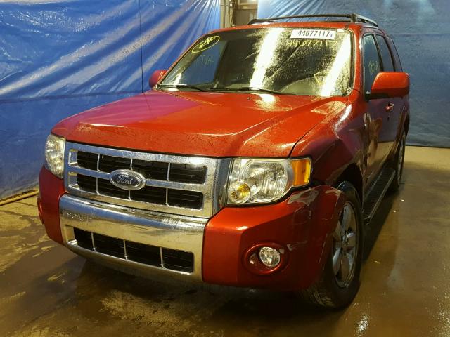 1FMCU94198KA90821 - 2008 FORD ESCAPE LIM RED photo 2