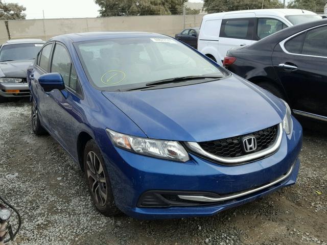 19XFB2F86FE231255 - 2015 HONDA CIVIC EX BLUE photo 1