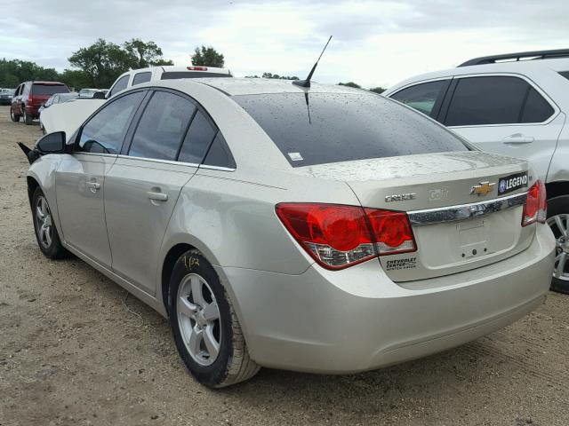 1G1PC5SB3E7265391 - 2014 CHEVROLET CRUZE LT BEIGE photo 3