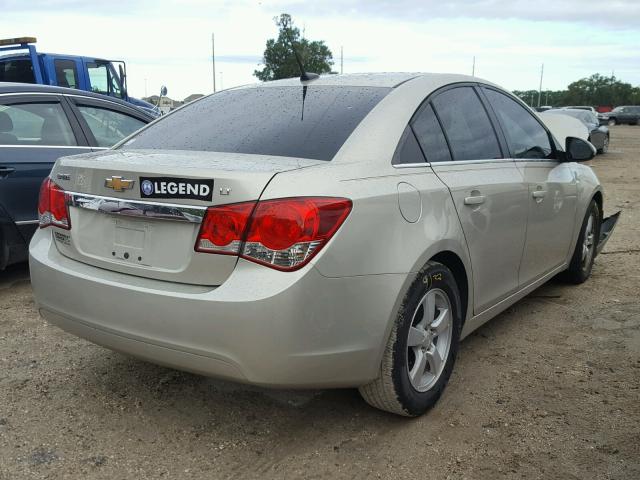 1G1PC5SB3E7265391 - 2014 CHEVROLET CRUZE LT BEIGE photo 4