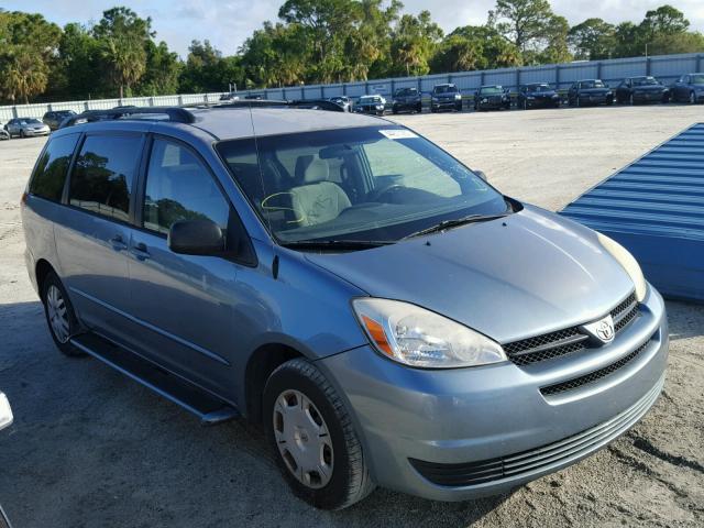 5TDZA23C64S048031 - 2004 TOYOTA SIENNA CE BLUE photo 1