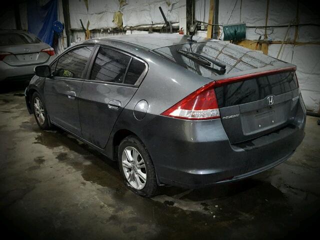 JHMZE2H71AS000910 - 2010 HONDA INSIGHT EX GRAY photo 3