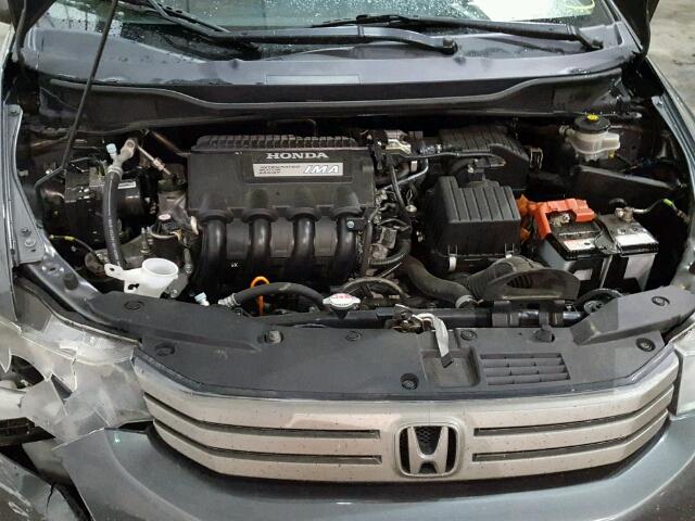 JHMZE2H71AS000910 - 2010 HONDA INSIGHT EX GRAY photo 7