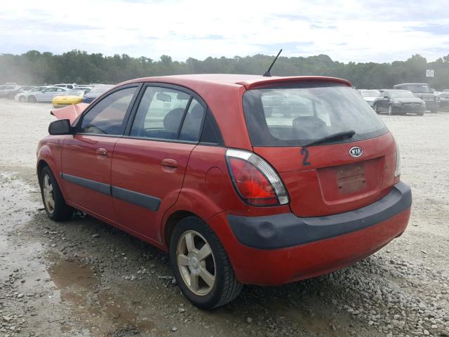 KNADE163766057938 - 2006 KIA RIO 5 RED photo 3