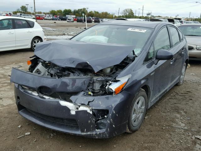 JTDKN3DU0B1427281 - 2011 TOYOTA PRIUS GRAY photo 2