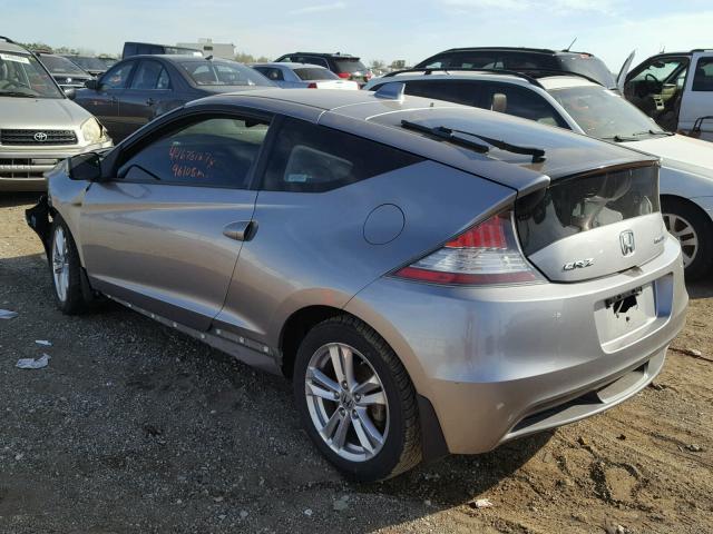 JHMZF1D66BS004988 - 2011 HONDA CR-Z EX GRAY photo 3