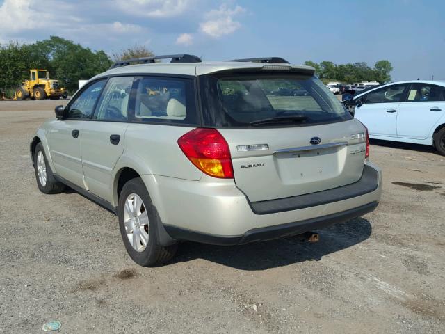 4S4BP61C156331119 - 2005 SUBARU LEGACY OUT TAN photo 3