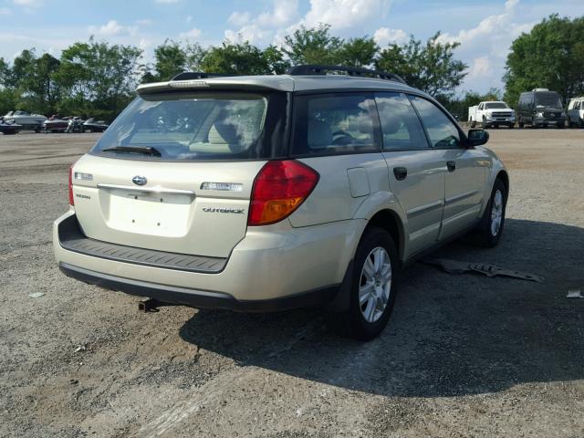 4S4BP61C156331119 - 2005 SUBARU LEGACY OUT TAN photo 4