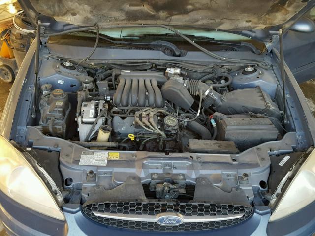 1FAFP55U01A113446 - 2001 FORD TAURUS SES BLUE photo 7