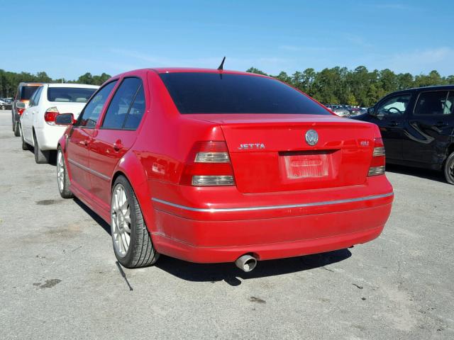 3VWSE69M05M034881 - 2005 VOLKSWAGEN JETTA GLI RED photo 3