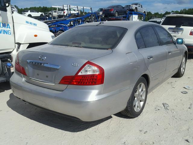 JNKBF01A55M101208 - 2005 INFINITI Q45 SILVER photo 4